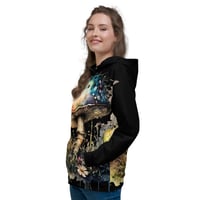 Image 3 of Neon Watercolor Fungus Mycology Mushroom Unisex Hoodie