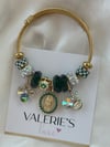 Green Virgencita Charm Bracelet 