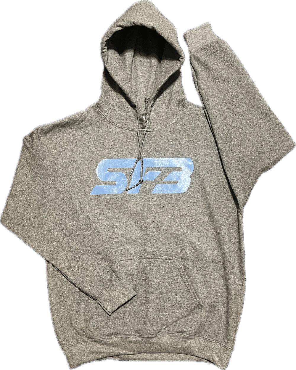 Carolina Blue On Graphite Grey Hoodie/Crewneck