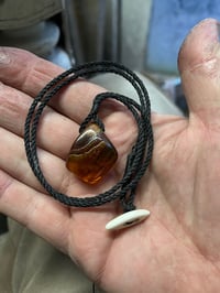 Image 1 of Cognac Amber time machine pendant 