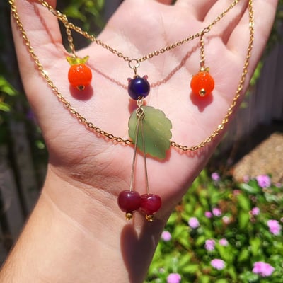 Image of Fruit salad necklace (gold)