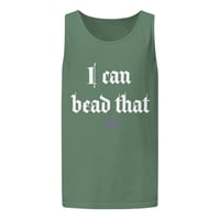 Image 5 of I can bead that Unisex garment-dyed tank top