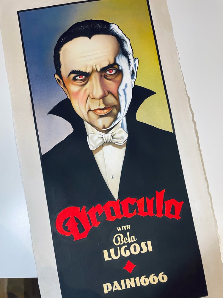 Image of Bela Lugosi Original Painting