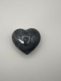 Image 1 of Orca Agate Heart (66 mm)