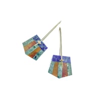 Image 2 of Lapis, Jasper & Quartzite Earrings