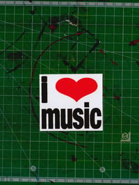 Image 1 of I ♥ MUSIC STICKER