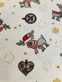 Image 1 of Loneta HP con hilos Dorados - Renos - 12€/m