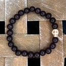 Image 1 of Dark Hickory Skullie Bracelet