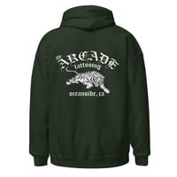 Image 1 of Old English Tiger Hoodie in Green