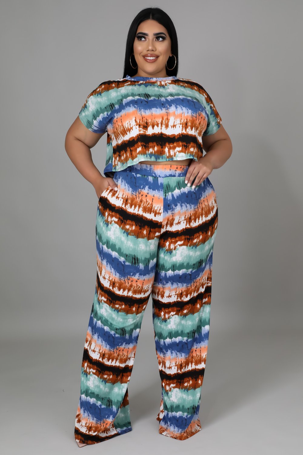 Image of TROPIC LOUNGE PANTS SET(SMALL-3X)