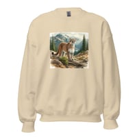 Image 5 of Mountain Lion Forest Unisex Sweatshirt