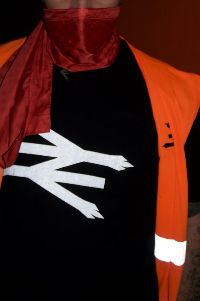 Image of Threespike logo tee (3M reflective)