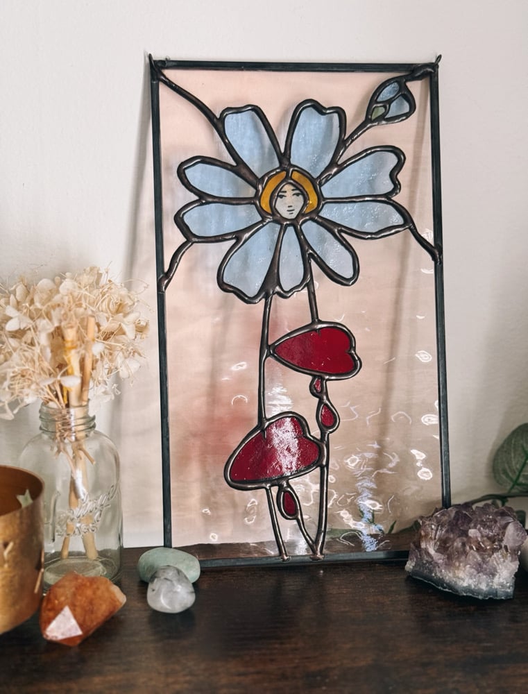 soft pink bleeding heart blooms