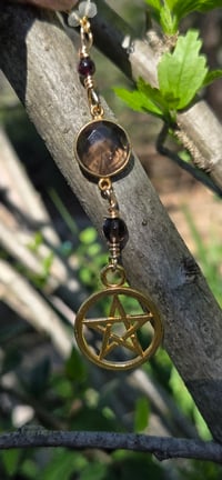Image 3 of The Lilith Smoky Quartz Pentacle Necklace  