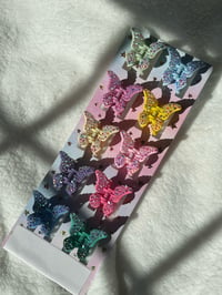 Image 1 of Bling Butterfly Hair Clip *SOLIDS*