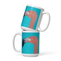 Image 1 of Pretty Flamingo White glossy mug 