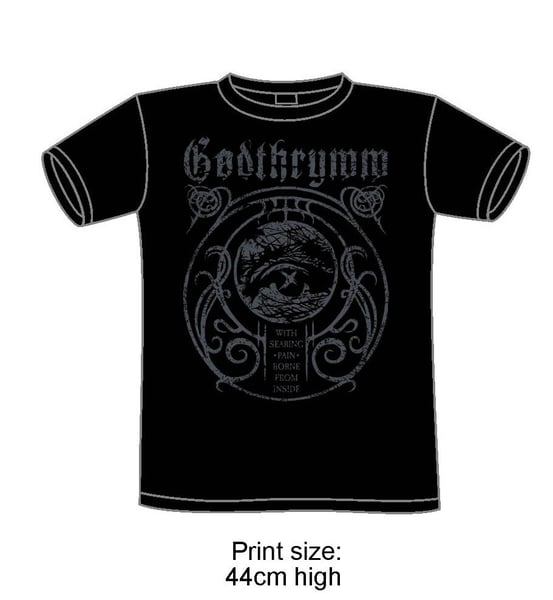 Image of “Searing Pain” Gostworks design shirt with Sigil back print