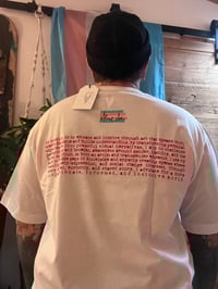 Image 2 of Pink love heart logo tshirt on white 