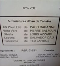 Image 9 of Les Meilleurs Parfums De Paris Perfume Minis Sampler Trial Set- Balmain, Rabanne