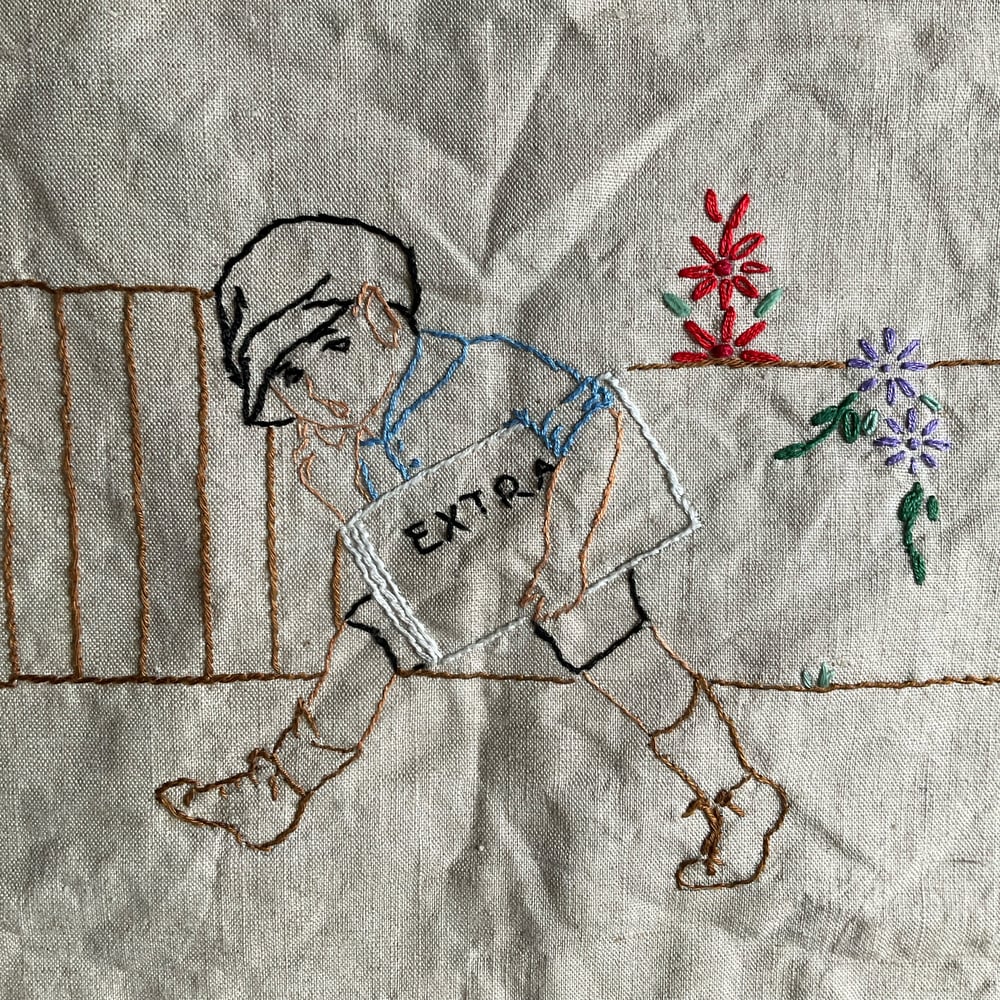 Image of Embroidery “Papers”