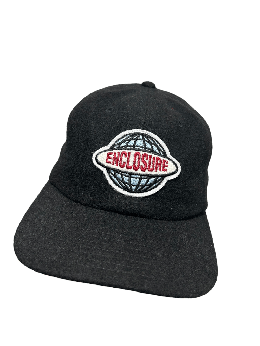 Globe Patch Cap - Black wool