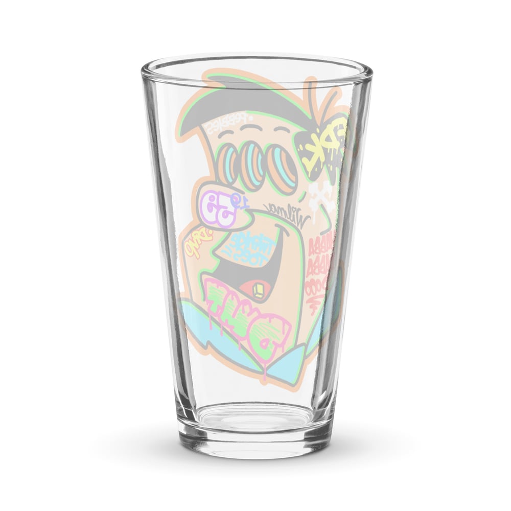 Yabba Dabba Shaker pint glass