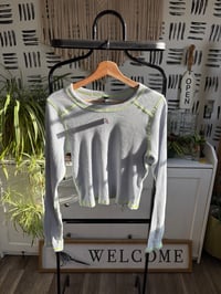 Image 1 of NWT Target crop ribbed long sleeve tee