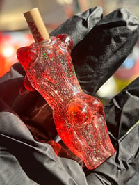 Image 3 of Crushed Opal Pomegranate Doob Tip