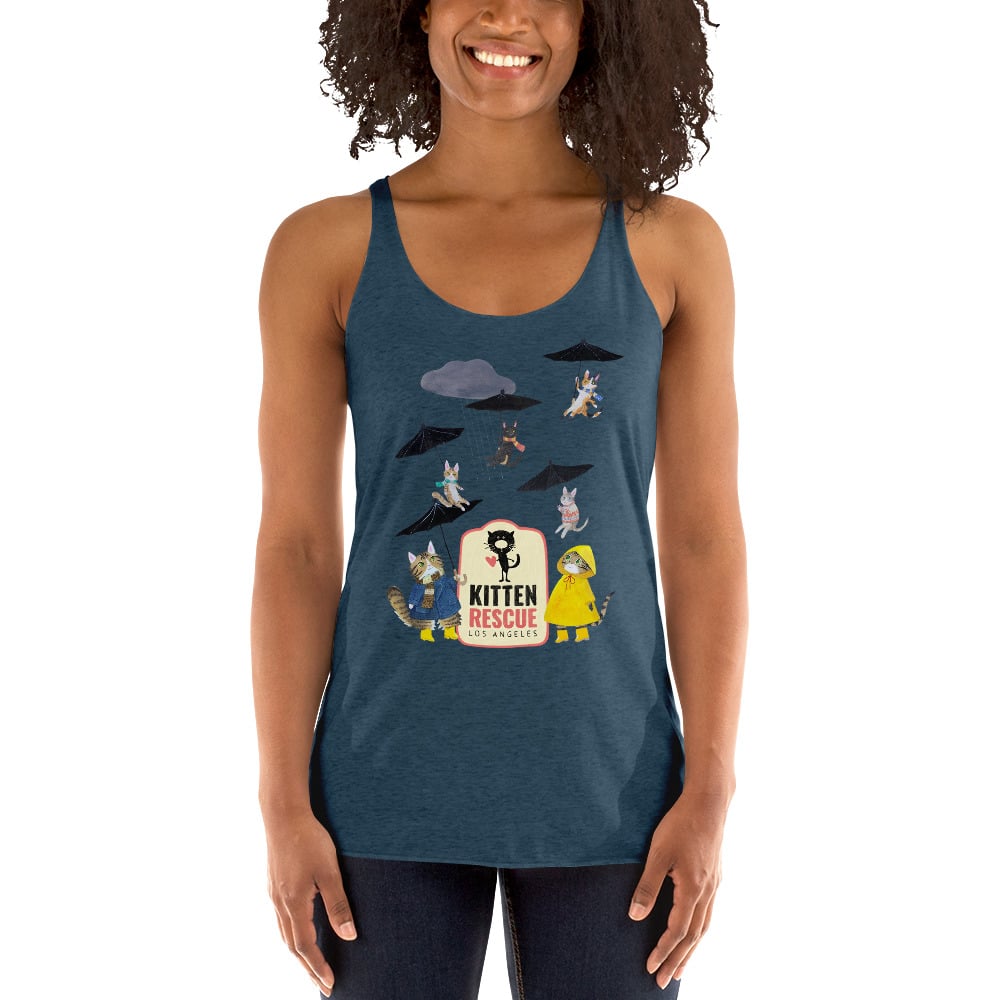 Image of "It's Raining Kittens" Women's Racerback Tank