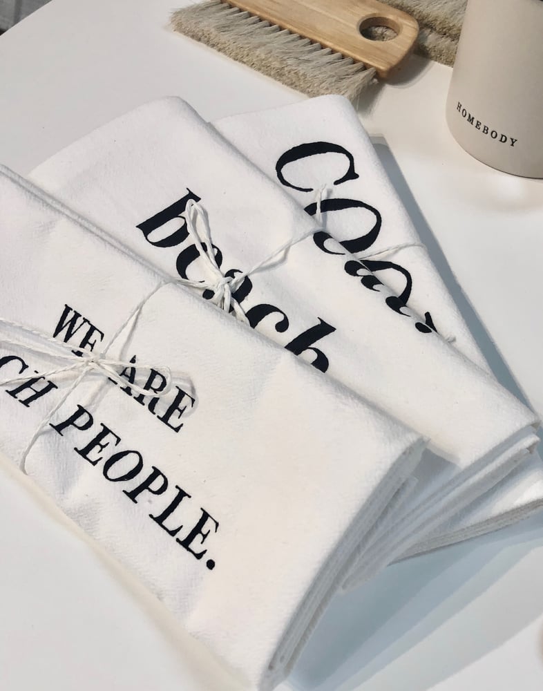 Image of 100% Cotton Tea Towel-WE ARE BEACH PEOPLE
