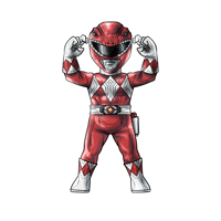 Image 1 of MMPR Red Ranger sticker
