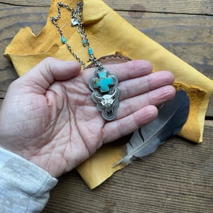 Image of Spirit Cross Pendant with Necklace
