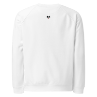 Image 3 of Pickleball FlowerPower Unisex organic raglan sweatshirt