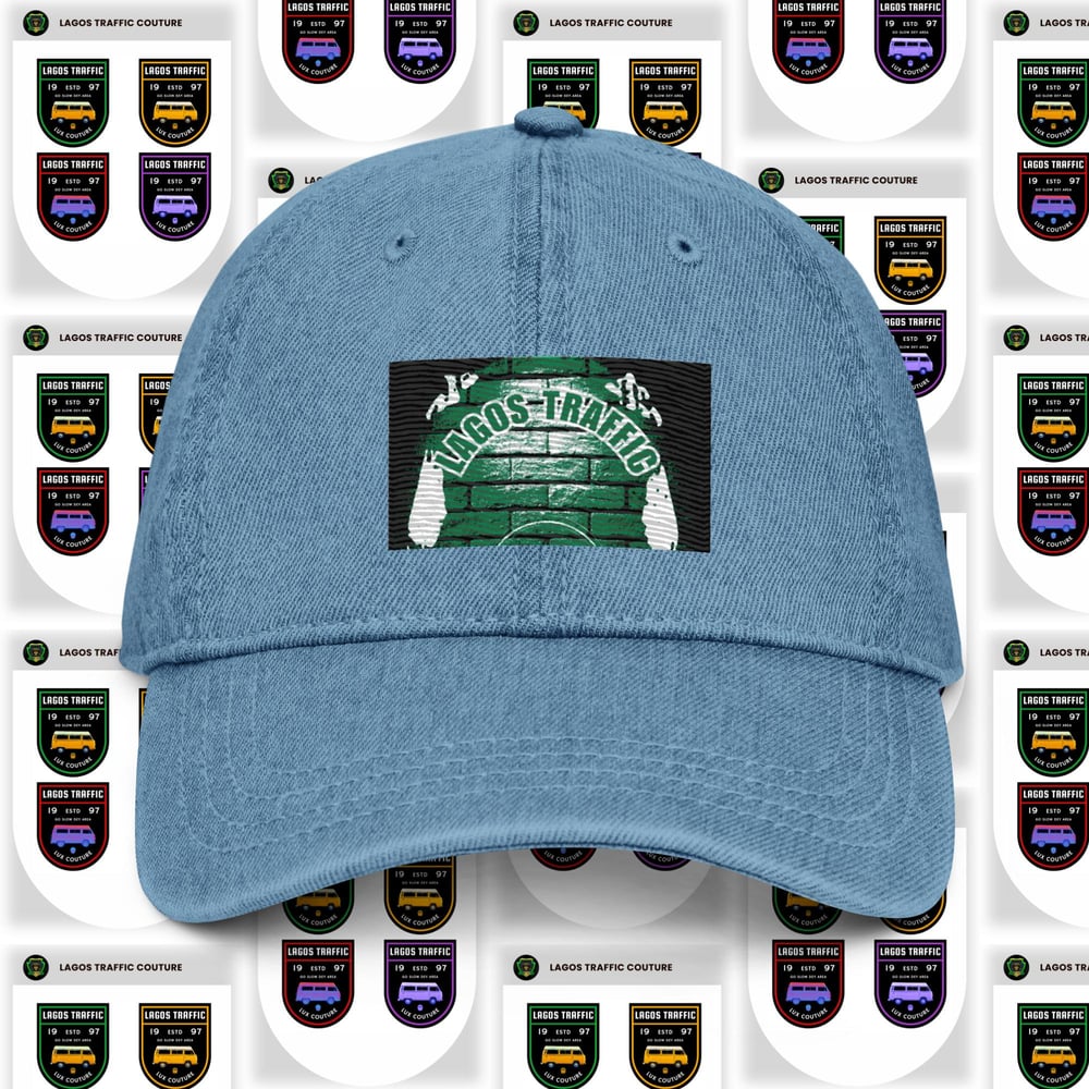 LAGOS TRAFFIC CRESTED BADGE DENIM HAT (STANCE GRN/WHT/GRN)