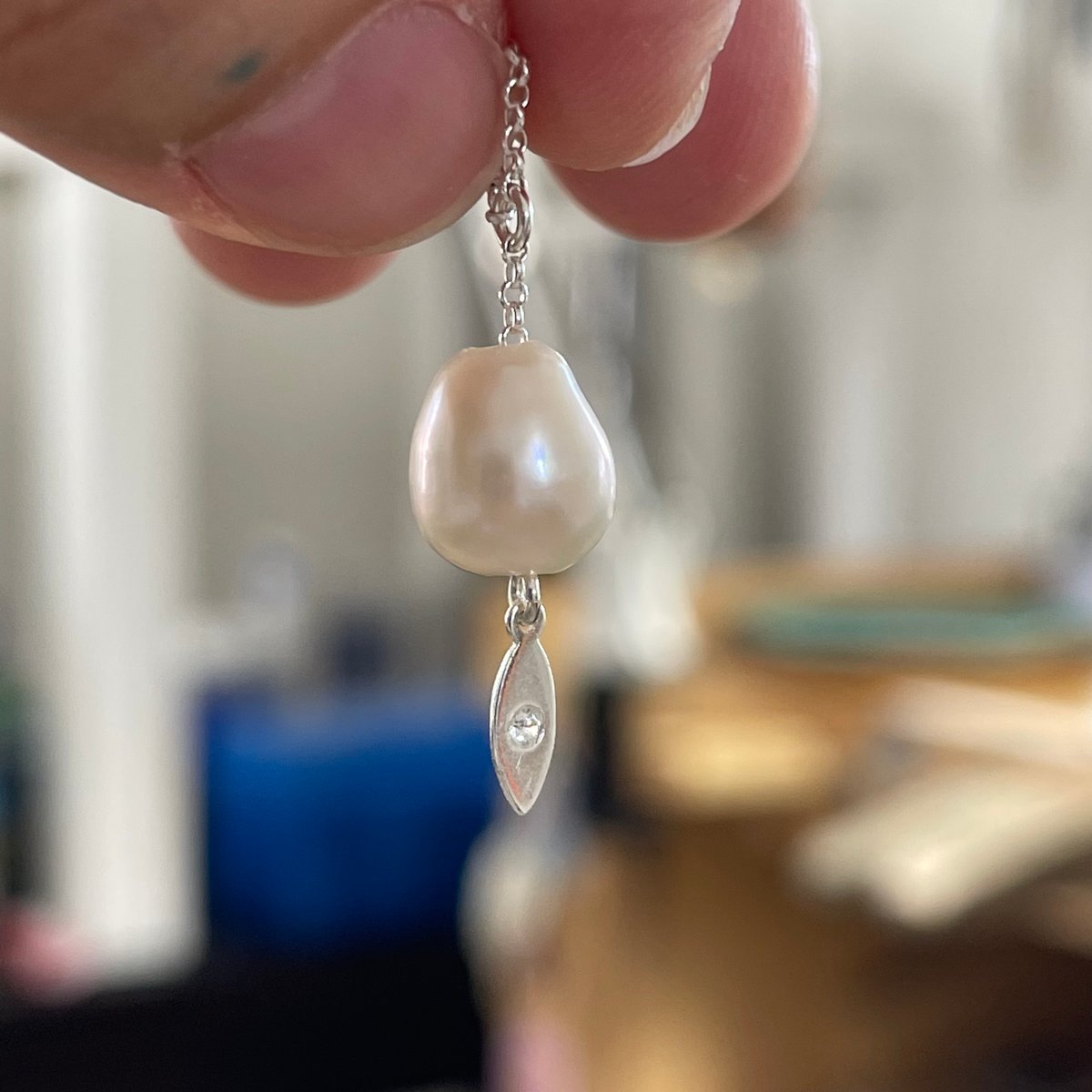 Image of unique pearl charm