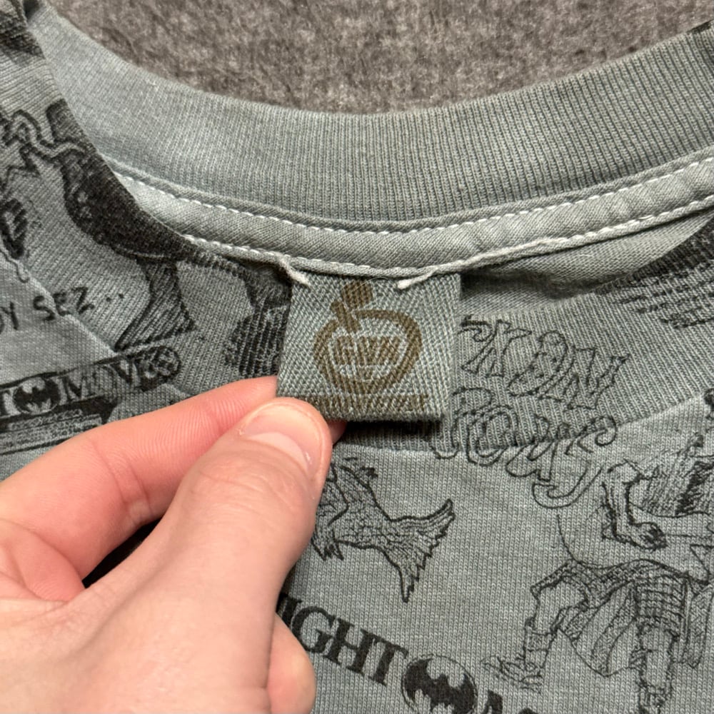 Image of 1990s Grn Apple Punk Rock Flyers Aop Graphic Tee (M)