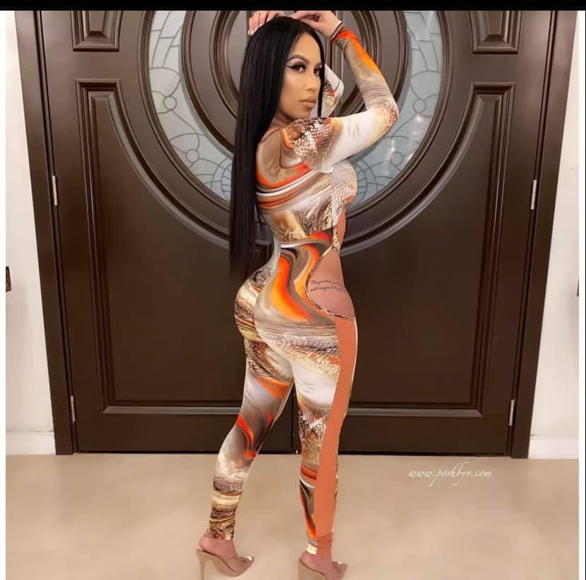 Image of Woman plaid  rompertight long