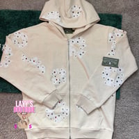 Image 1 of Denim Tears Rhinestone Zip Hoodie 