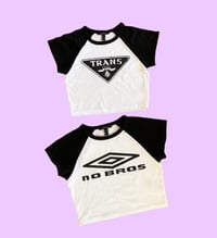 Image 1 of raglan crop tops