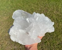Image 8 of Large Clear Quartz Points Cluster Statement Piece #2260