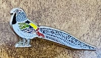 Image 2 of Lady Amherst's Pheasant - No.91 - UK Birding Pins - Enamel Pin Badge