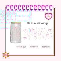 Coquette UV DTF Cup wrap