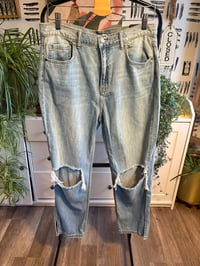 Image 1 of NWT fashion denim distressed jeans 
