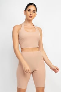 Image 1 of Halter top - Nude  