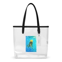 Image 2 of ArtxAdrienne "Pinapple Upside Down Pool Float" City Street Tote