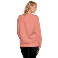 Image 2 of Large Embroidery Pink Sweatshirt