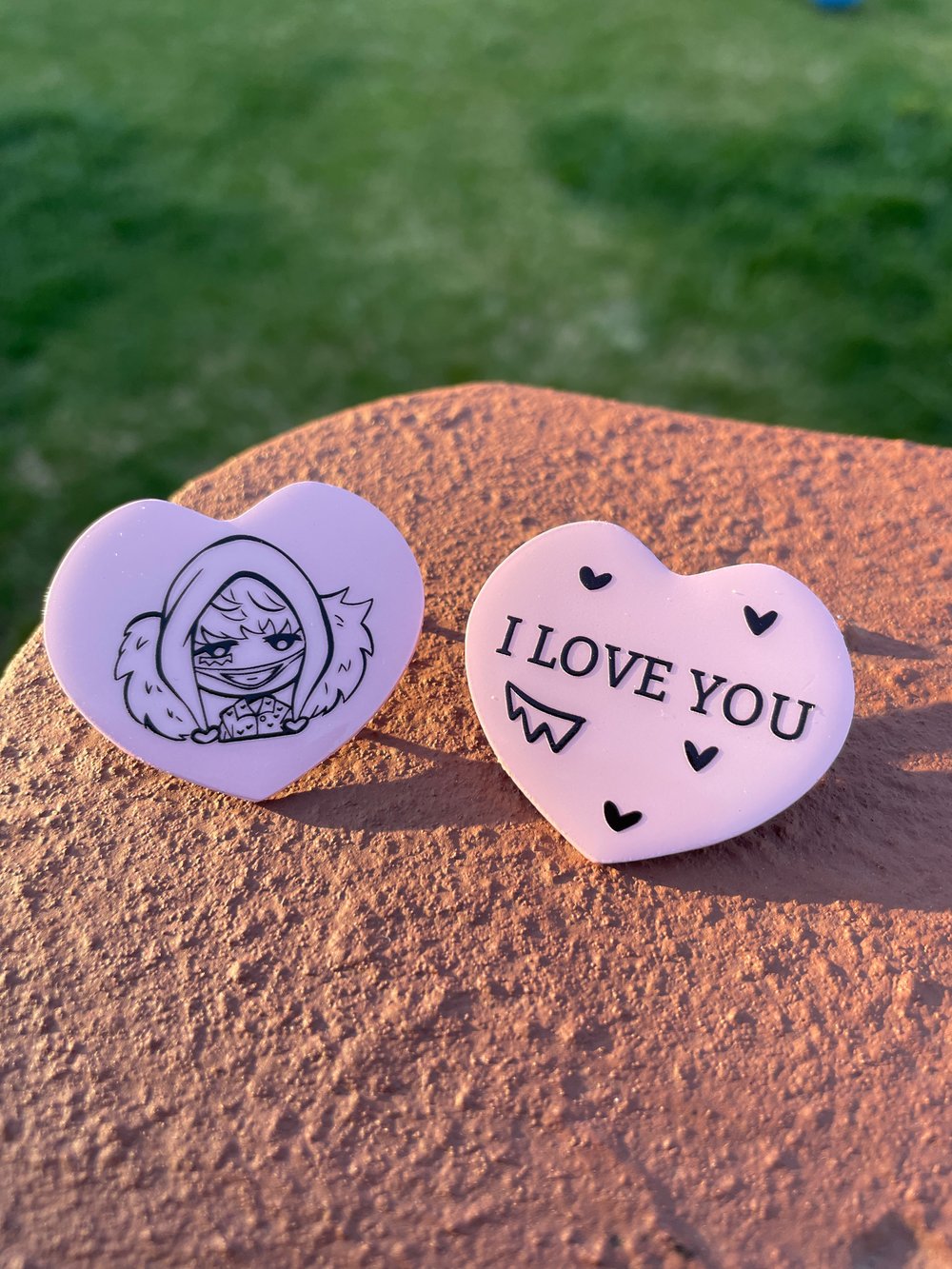 Image of OP Sweetheart Enamel Pins (Set of 2)