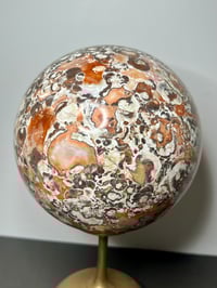 Image 10 of Large Money Agate Sphere Statement Piece #2853