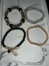 Black Bracelet Set