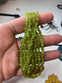 Image 3 of Peridot Tiny Chip necklace 